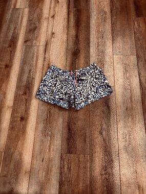 Lilly Pulitzer Blue Women's Size S Printed Athletic Shorts - 3 Pockets